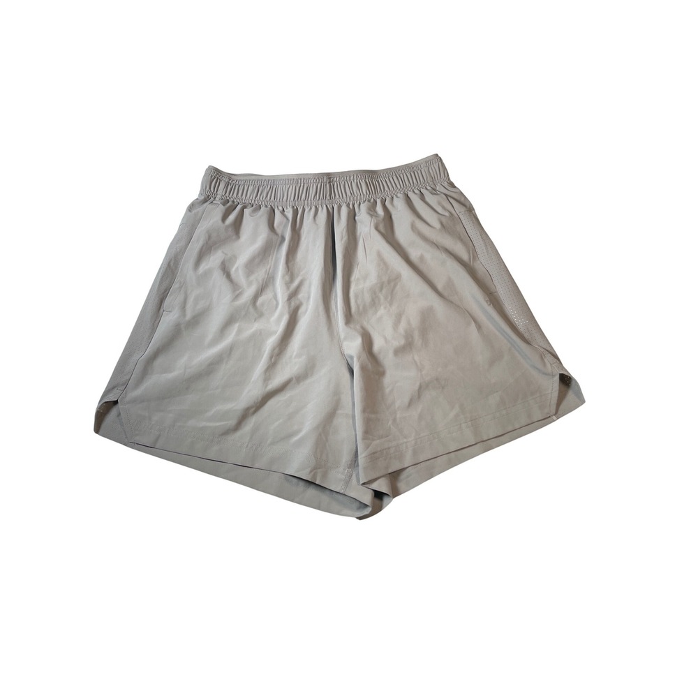 DSG Mens 5 Inch Stride Short Gray Reflective Running Athletic Fit Size Med NWT